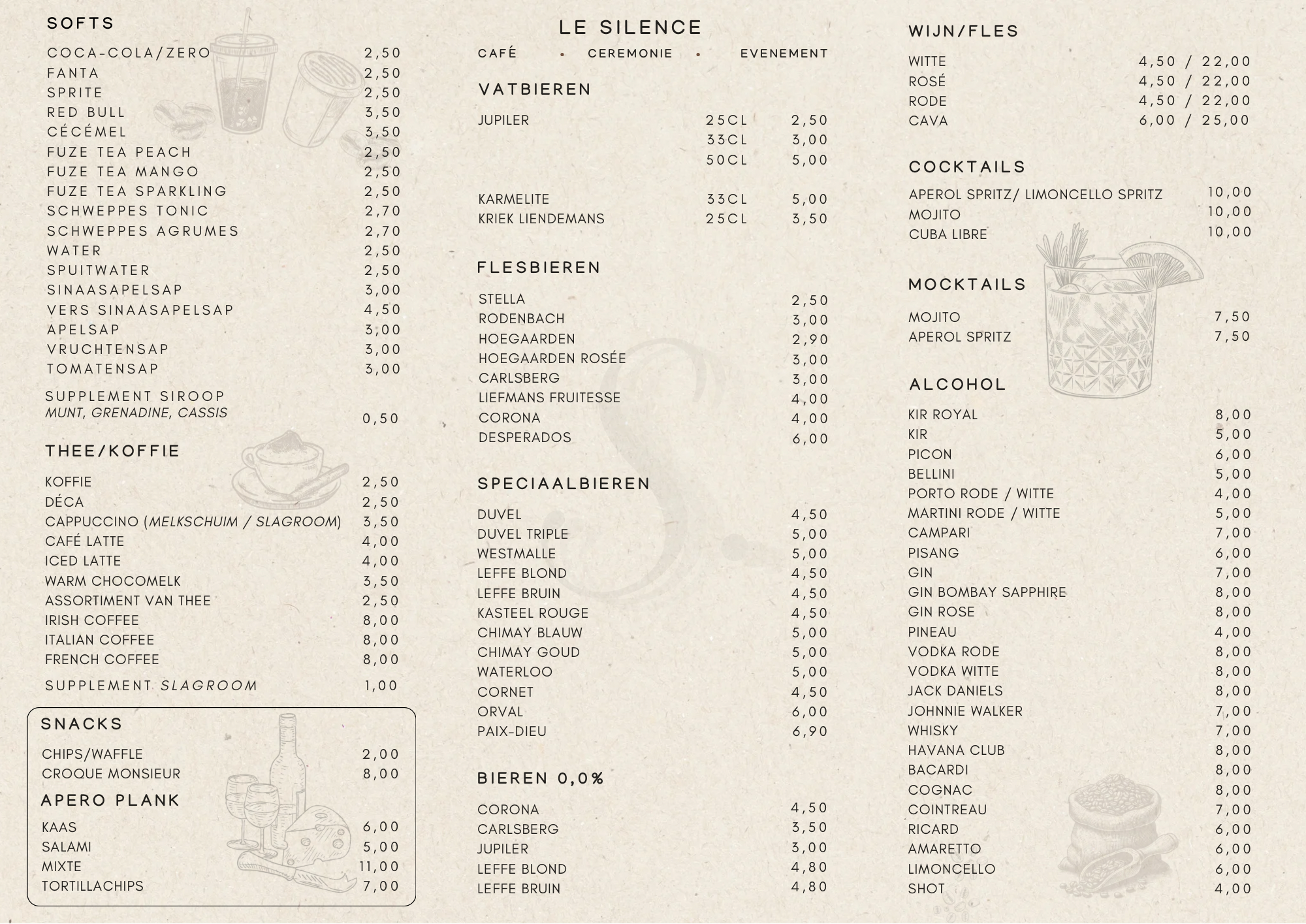 Carte boisson 1