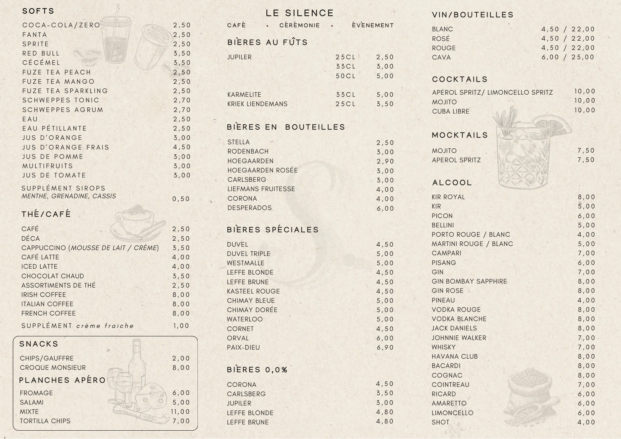 Carte boisson 2